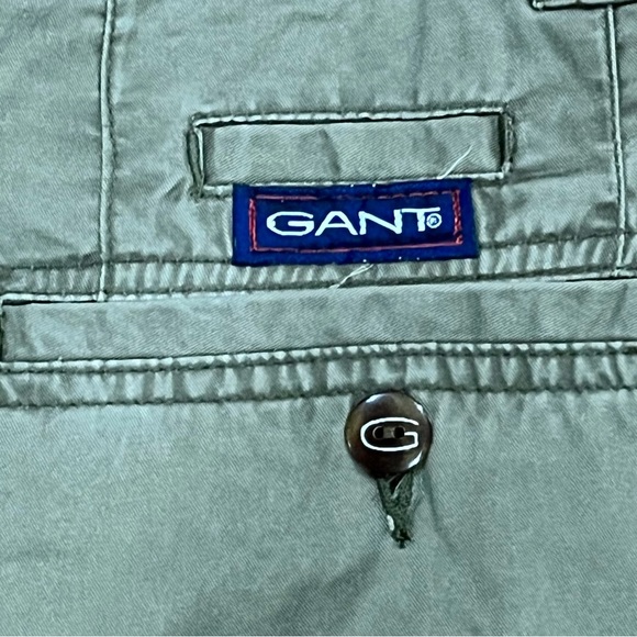 Vtg GANT Salty Dog Khaki Cotton Chino Shorts | Vintage Luxury Designer Sz 40 - Picture 4 of 8